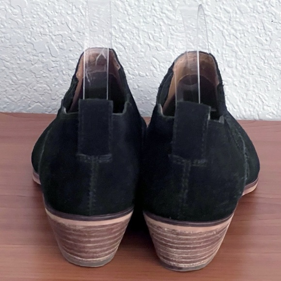 Frye & Co Rubie Western Southwestern Rodeo Slip On Black Suede Ankle Bootie 8M - Picture 9 of 15